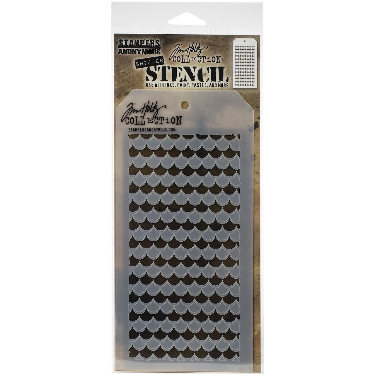 Stampers Anonymous Tim Holtz&#xAE; Shifter Scallop Layered Stencil
